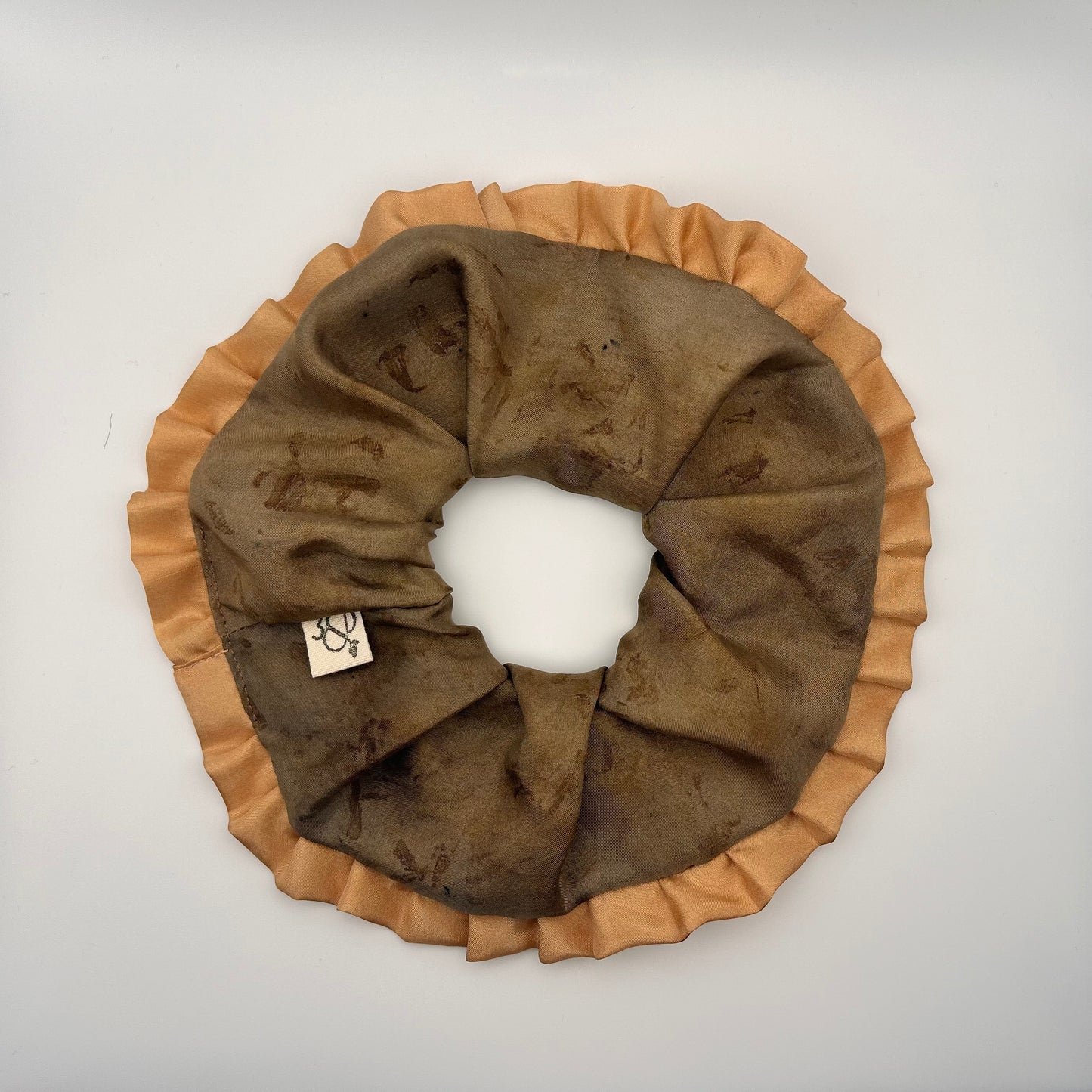 Habotai Silk Scrunchie with Frill