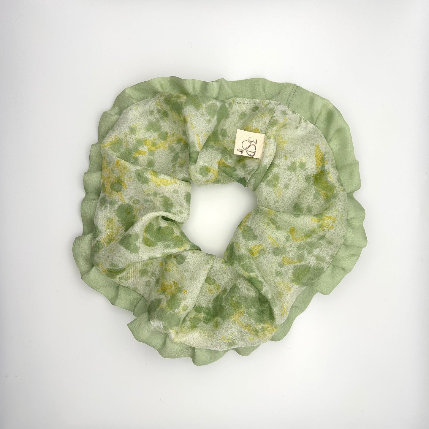 Habotai Silk Scrunchie with Frill