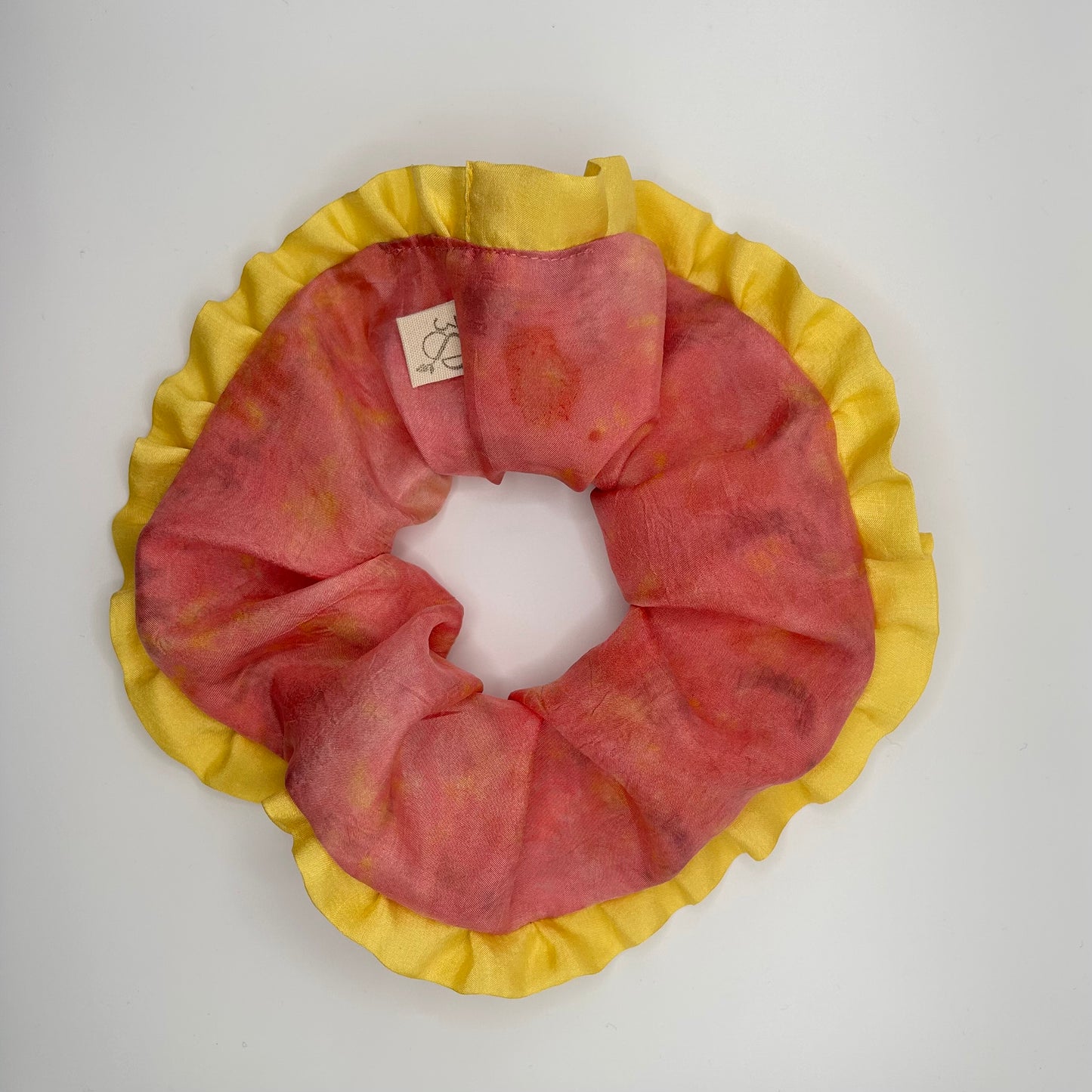 Habotai Silk Scrunchie with Frill