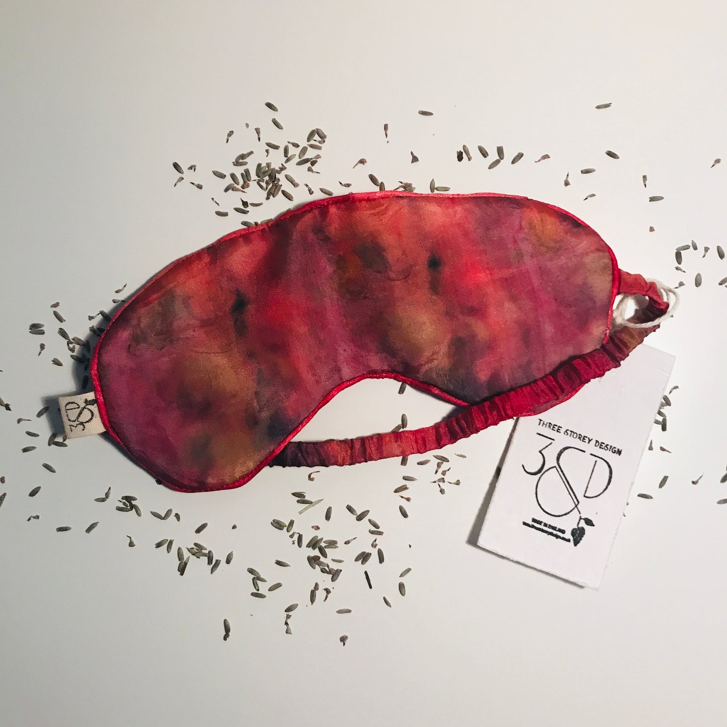 Habotai Silk Eye Mask with Lavender