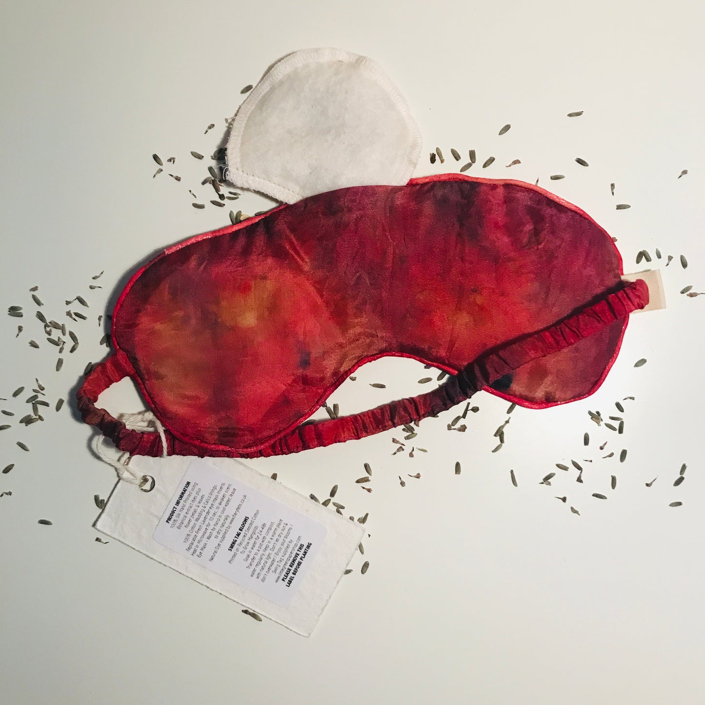 Habotai Silk Eye Mask with Lavender