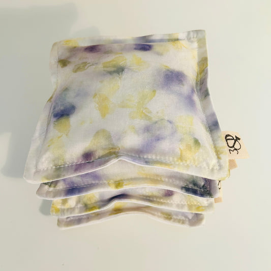 Pansy/Marigold  Silk Lavender Bag / Drawer Sachet