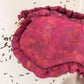 Pink Habotai Silk Eye Mask with Frill