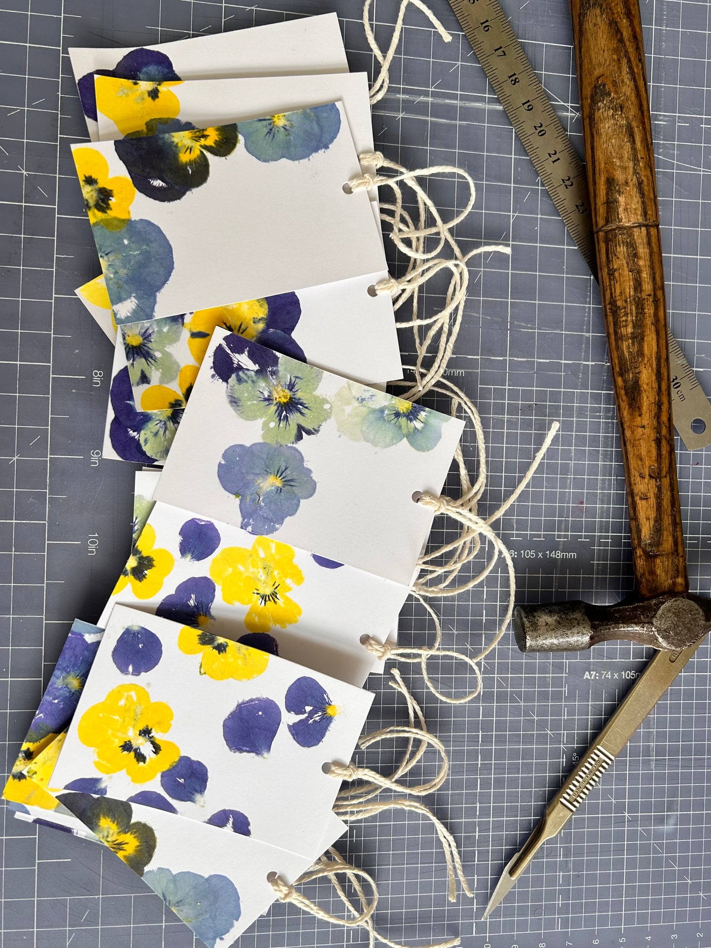 Assorted Pansy Gift Tags