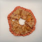 Naturally Dyed Habotai Silk Scrunchie with Frill