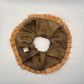 Naturally Dyed Habotai Silk Scrunchie with Frill