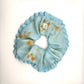 Naturally Dyed Habotai Silk Scrunchie with Frill