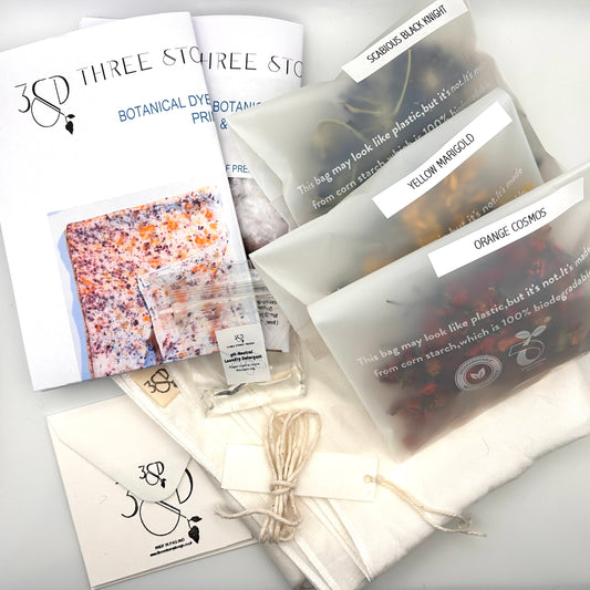 Botanical Silk Scarf Dye Kit - Purple Scabious