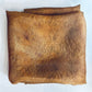 Logwood Rust naturally dyed  silk square scarf  folded into a square