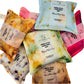 Various Silk lavender bags all colourways displayed in a pile