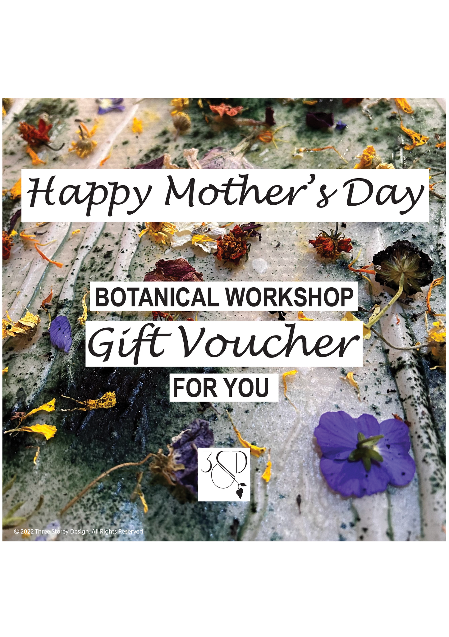 Workshop Gift Experience Voucher Card & Envelope