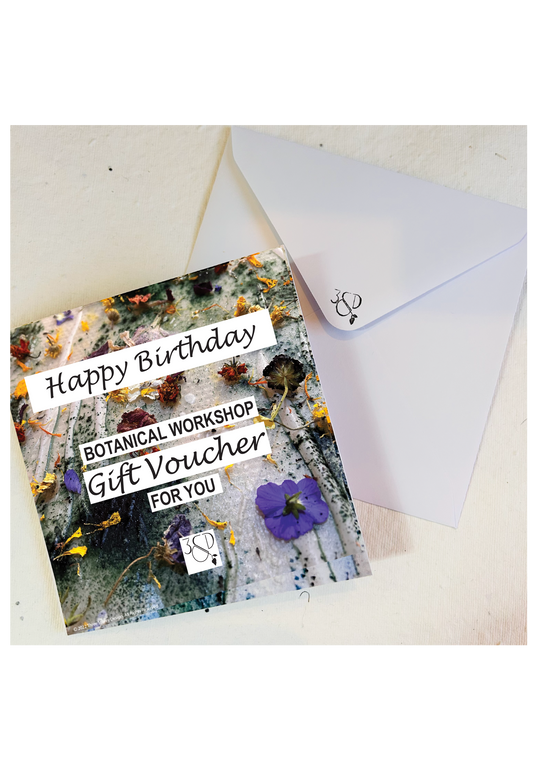 Workshop Gift Experience Voucher Card & Envelope