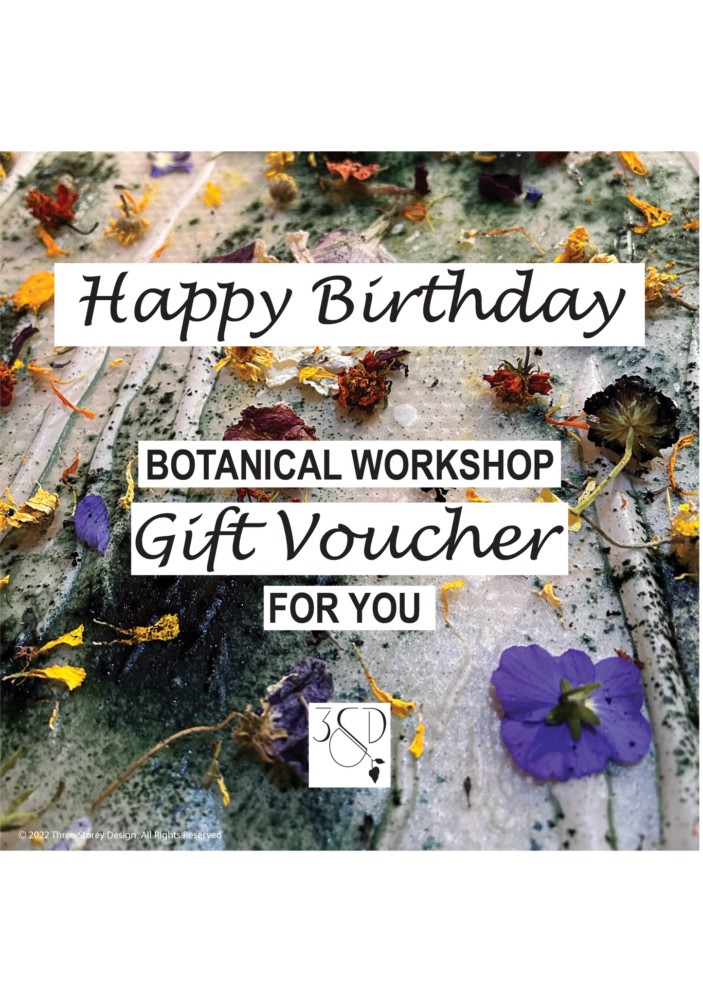 Workshop Gift Experience Voucher Card & Envelope